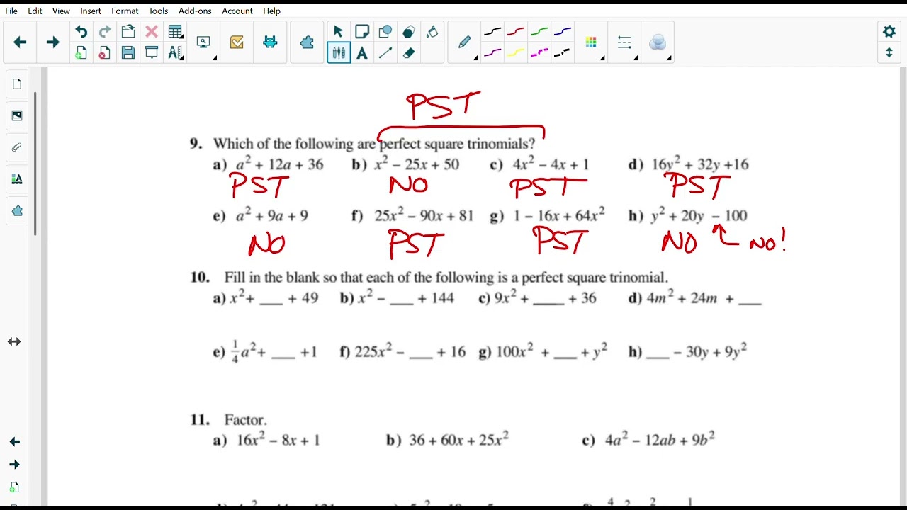 Lesson 1 Factoring Review - Assignment 2 [2 of 2] SOLUTIONS