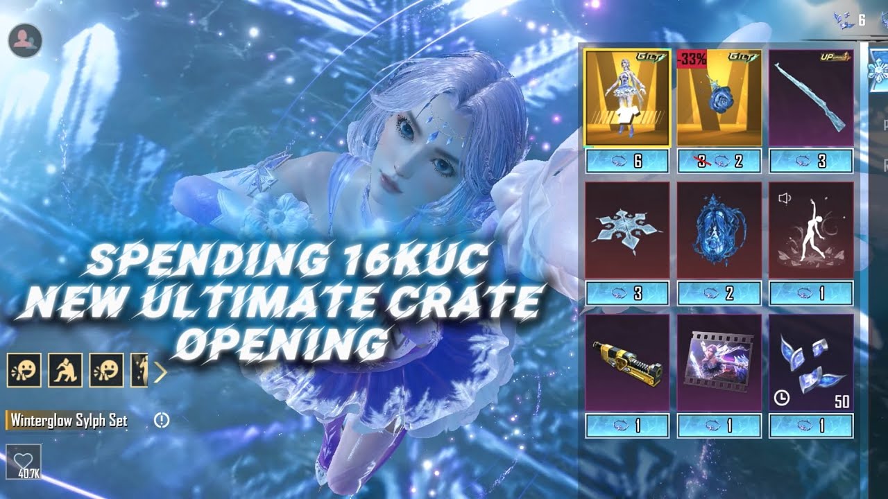 😱WINTERGLOW SYLPH SET CRATE OPENING | NEW ULTIMATE SET | NEW GLACIER KAR98😱
