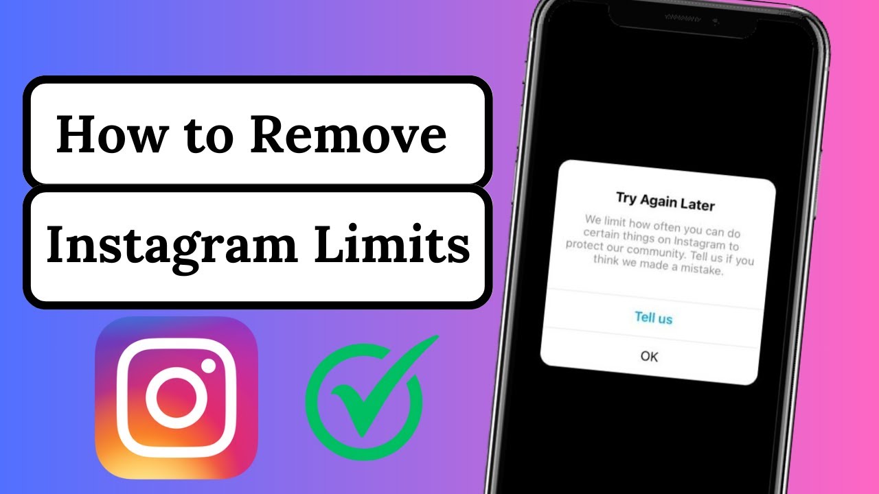 Как снять ограничение в Instagram | Мы ограничиваем частоту выполнения определенных действий в In...