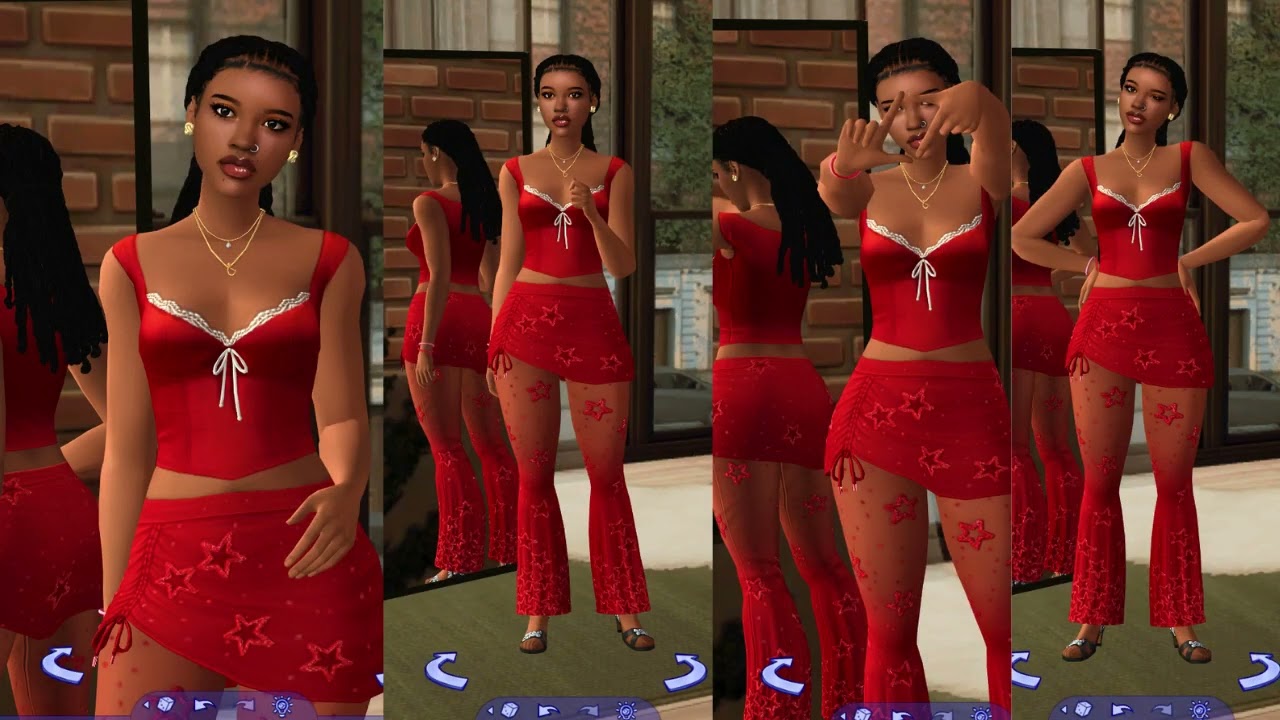 Valentines Day | Outfits Inspired  #sims4  #outfitoftheday #shorts
