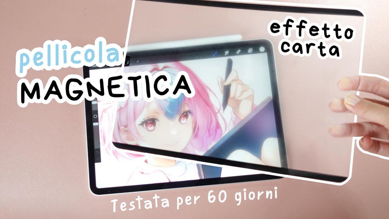 PELLICOLA MAGNETICA effetto CARTA per iPad Pro-BELLEMOND: cosa ne penso [Paperlike screen protector]
