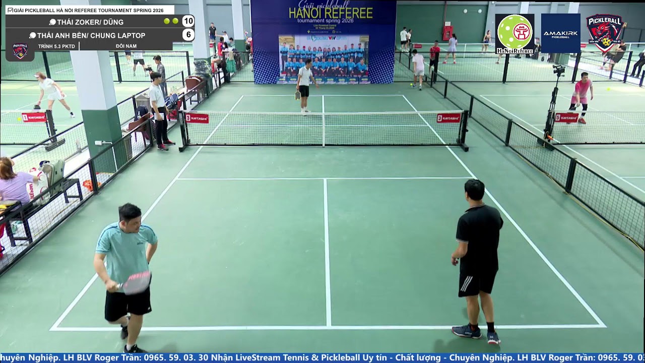 🎤BLV. ROGER TRẦN - 0965.59.03.30🔴📽️🔴 TRỰC TIẾP:GIẢI PICKLEBALL HÀ NỘI REFEREE TOURNAMENT SPRING 2026