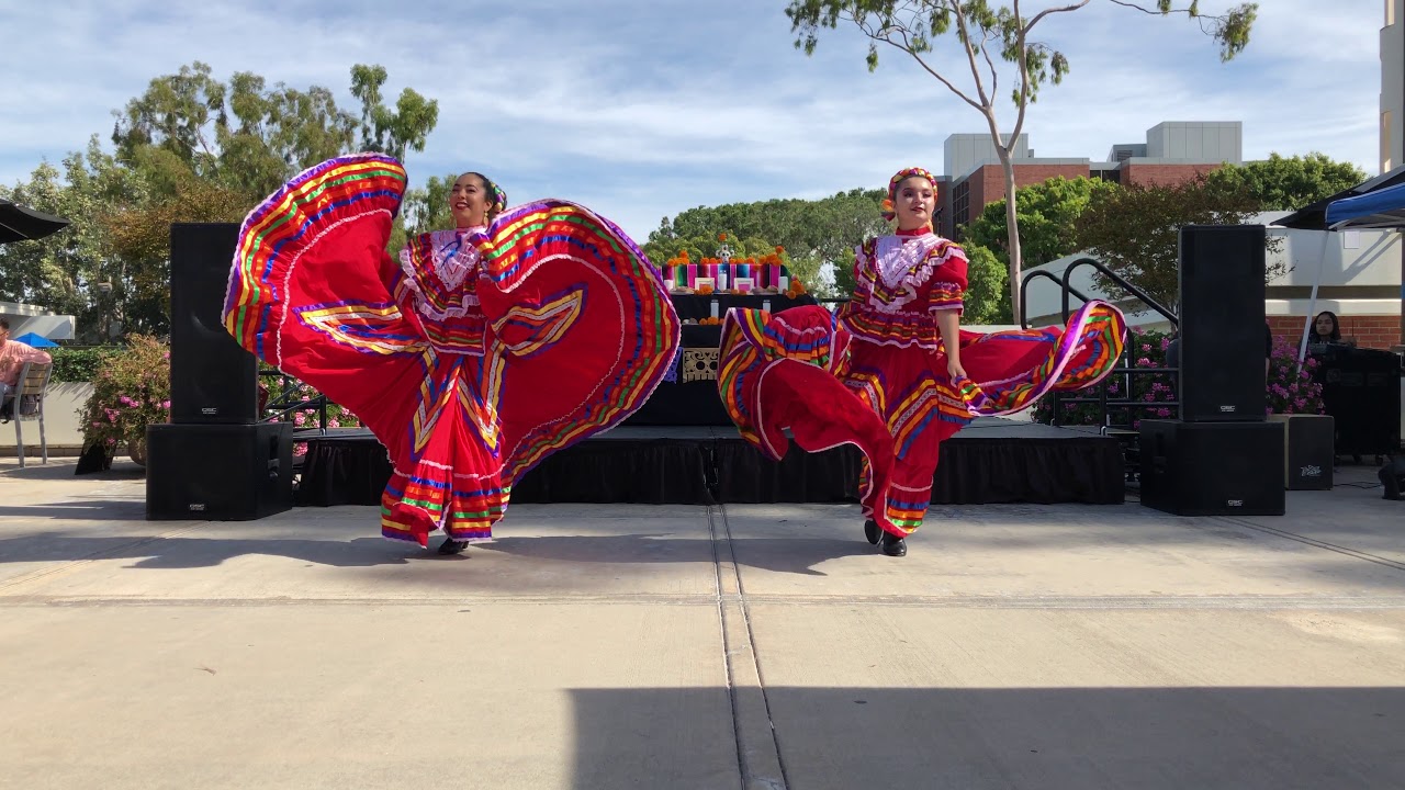 Day of the dead folklorico dancing at CSULB 2 Red Dress