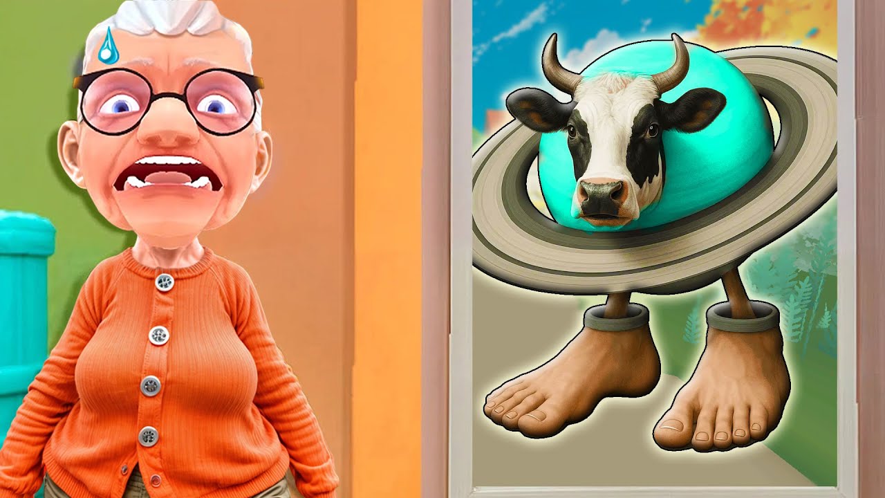 La VACA SATURNO SATURNITA ataca a la ABUELITA (I AM CAT VR)