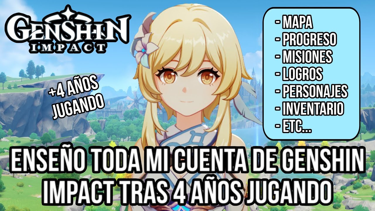 ENSEÑO TODA MI CUENTA DE GENSHIN IMPACT DE 4 AÑOS DE JUEGO #genshinimpact #f2p #ps5