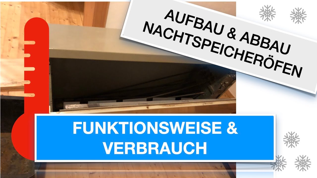 #Nachtspeicherofen #Aufbau, #Anschluss und #Abbau