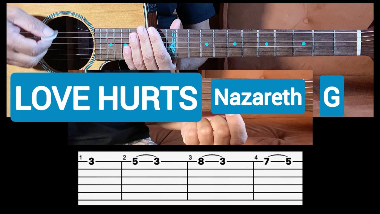 Aprenda👉Solo Love Hurts Nazareth no Violão com Tablaturas