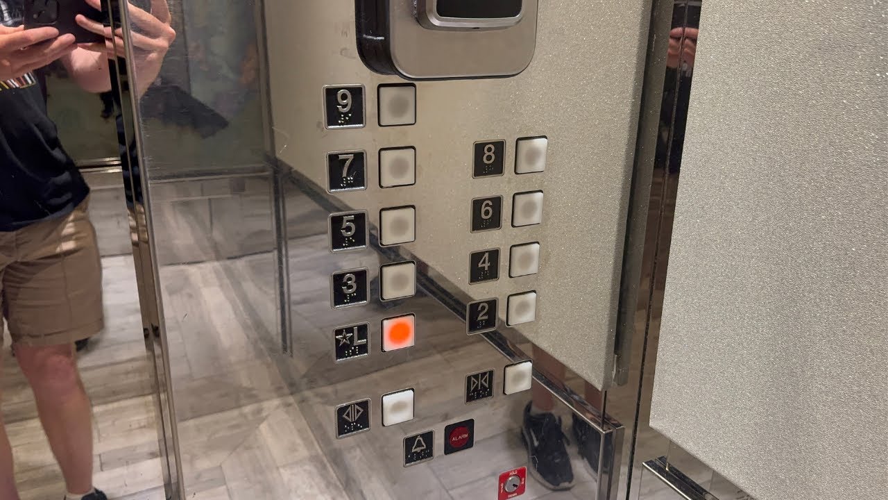 RARE Fujitec Traction Elevators at Castle Hotel- International Drive- Orlando, FL, USA