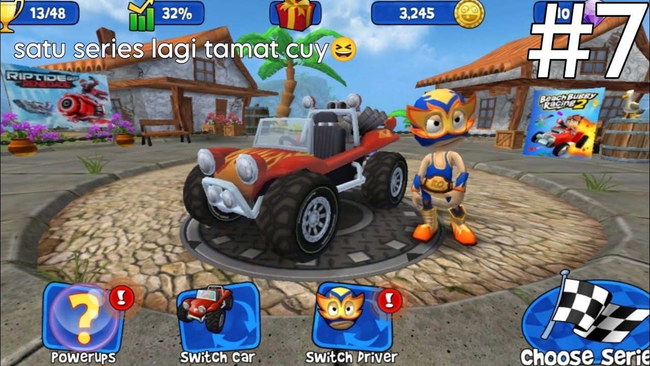 satu series lagi tamat cuy #beachbuggyracing 