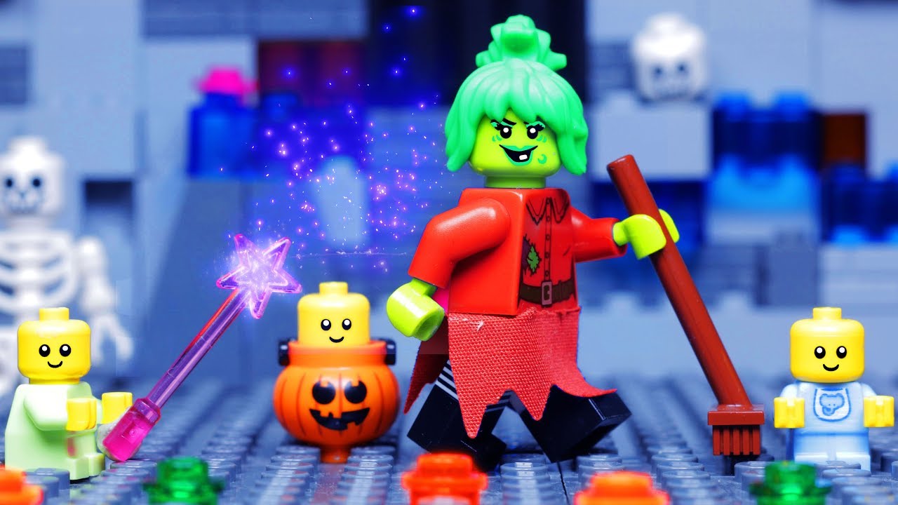 LEGO Witch HAUNTED HOUSE | Halloween Stop Motion Animation