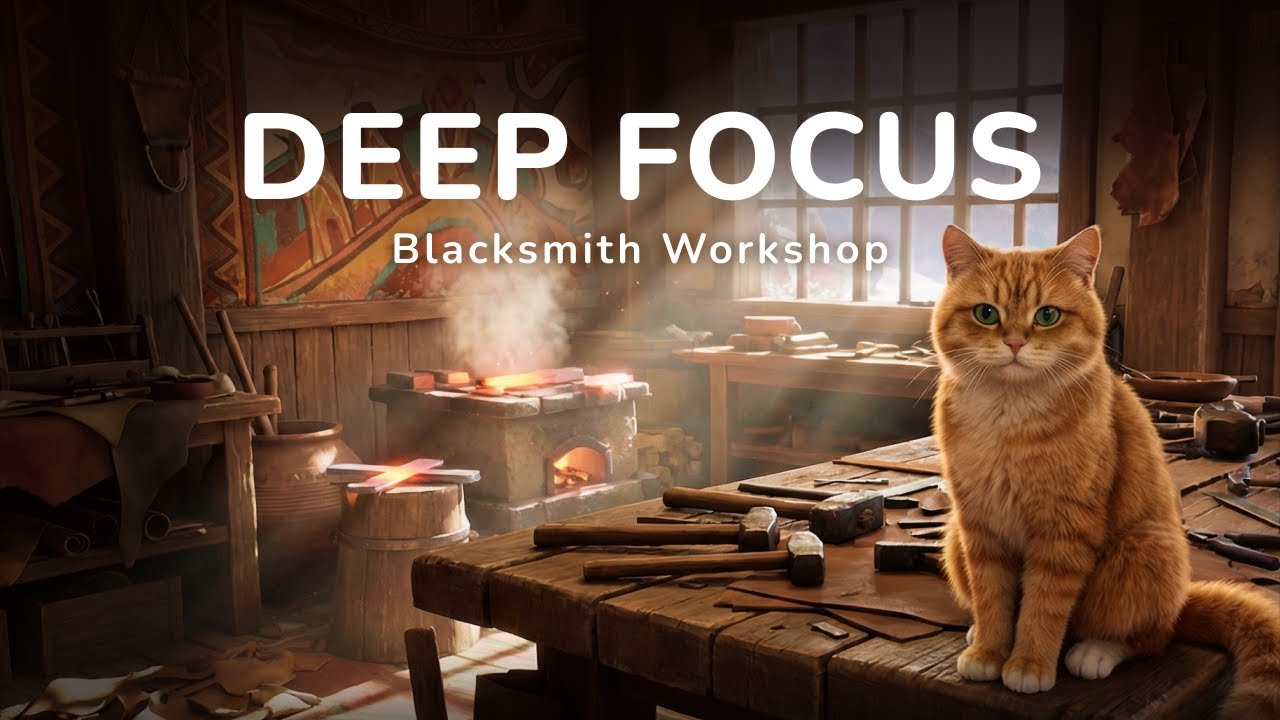 1 Hour Deep Lo-Fi Focus Music ⚒️ Study Session for Work from Home & Concentration