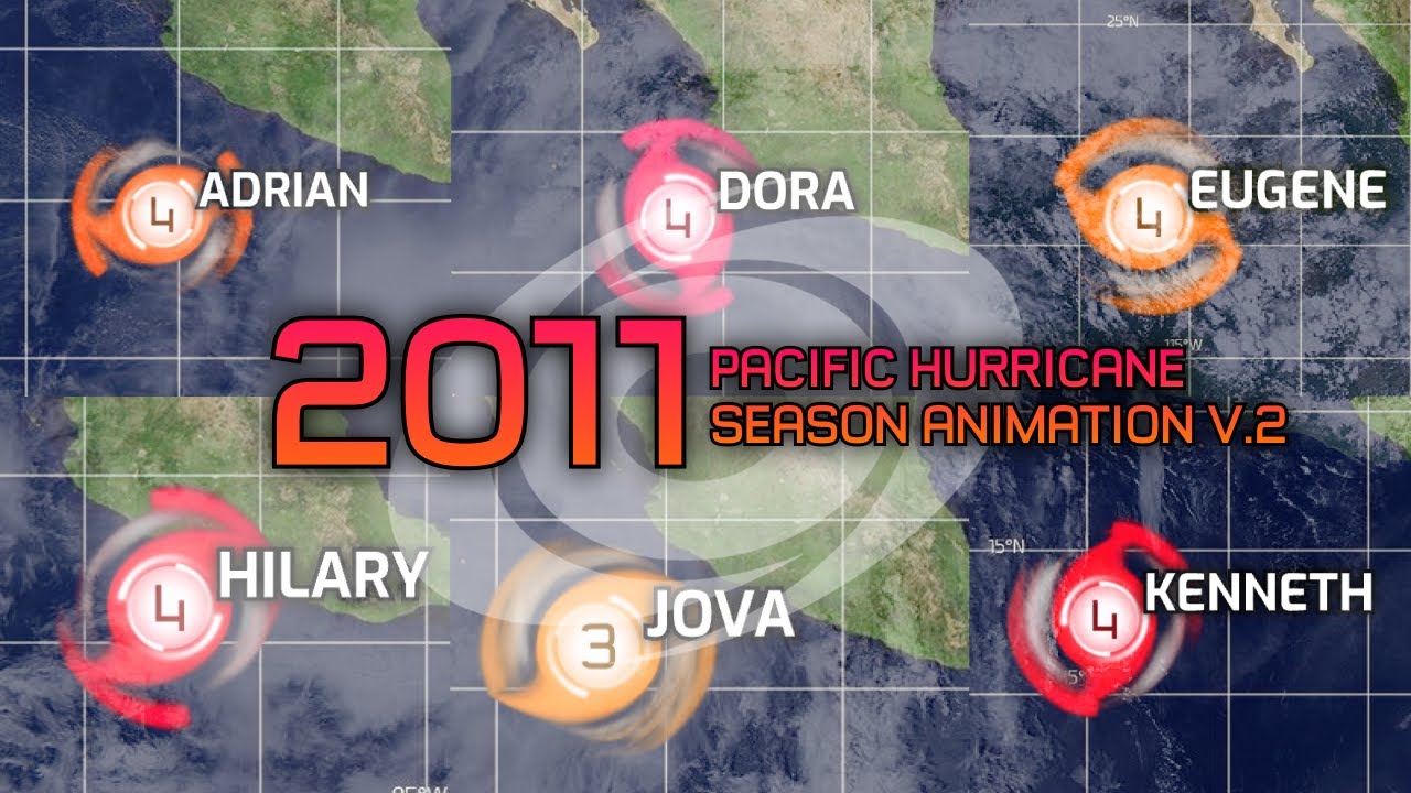 2011 Pacific Hurricane Season Animation V2