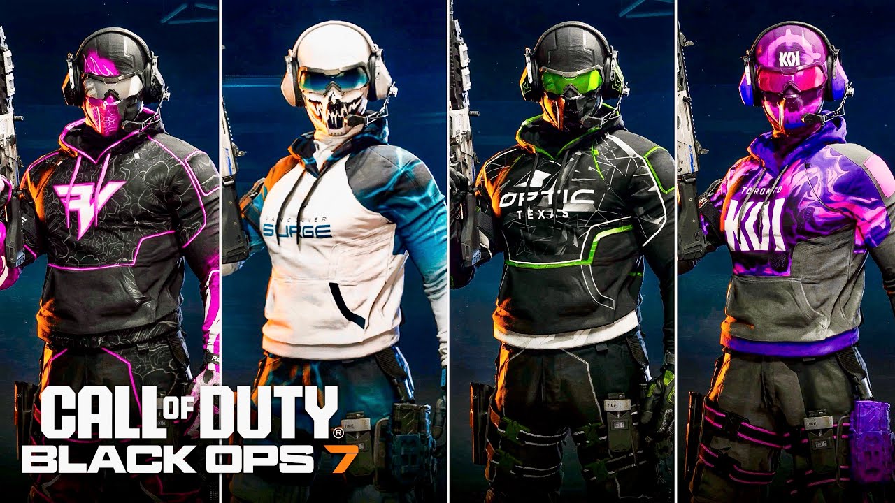 Call of Duty BO7 CDL Team Skins Preview &ndash; All 12 Teams Home & Away Kits | Locked Store View 4K