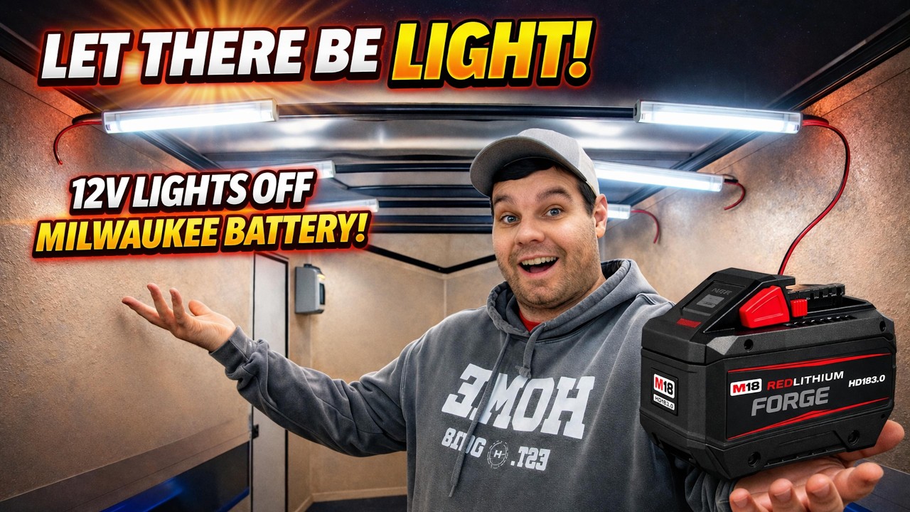 let There Be Light Enclosed Trailer Gets Interior Lights
