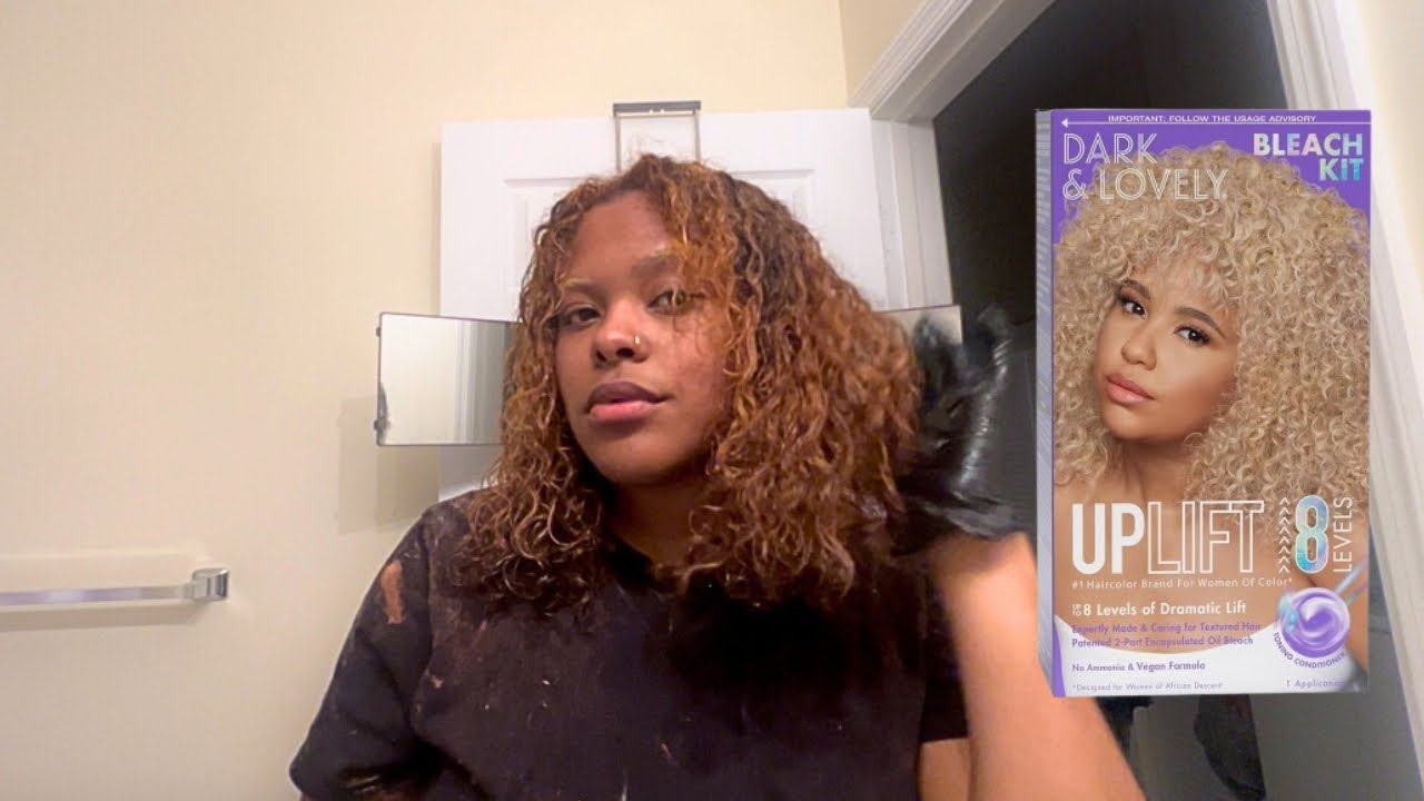  Watch Me Go From Dark Brown to Honey Blonde | DIY Box Bleach Hair Tutorial @darkandlovelyafrica 