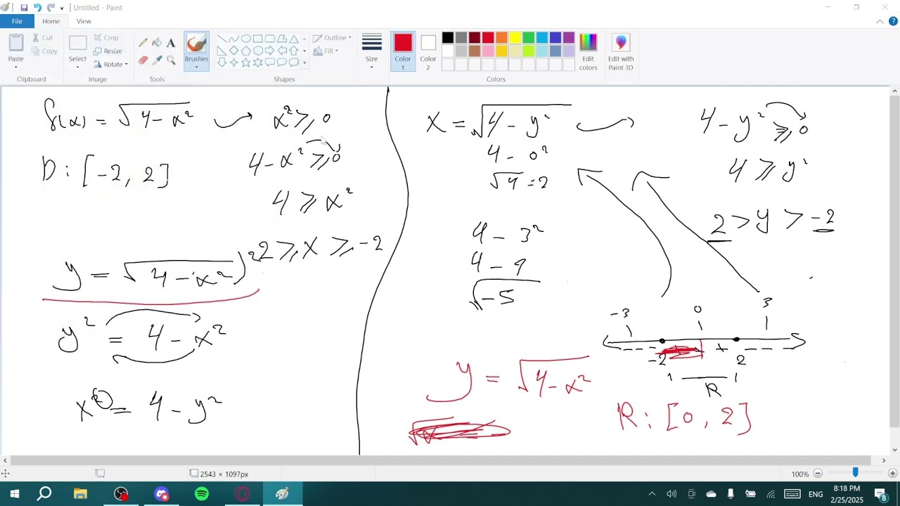 math | domain and range