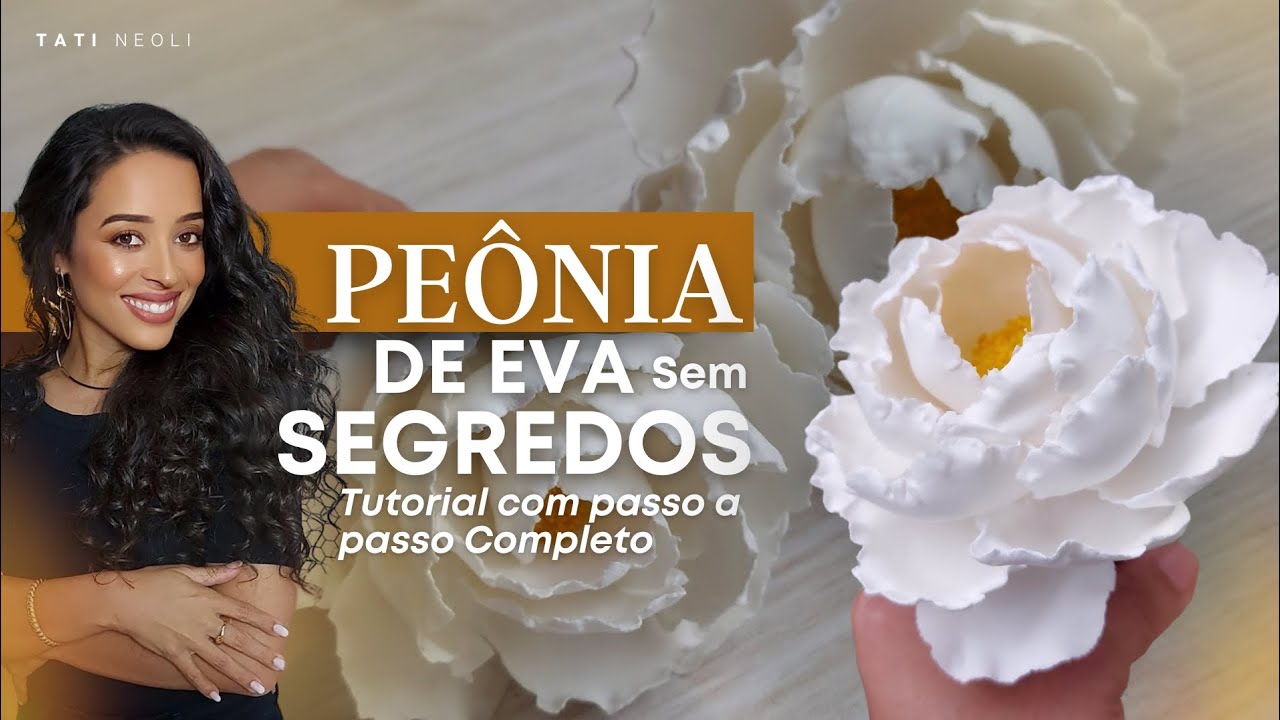 Peônia de EVA - Essa é a melhor peônia feita com EVA que você já viu