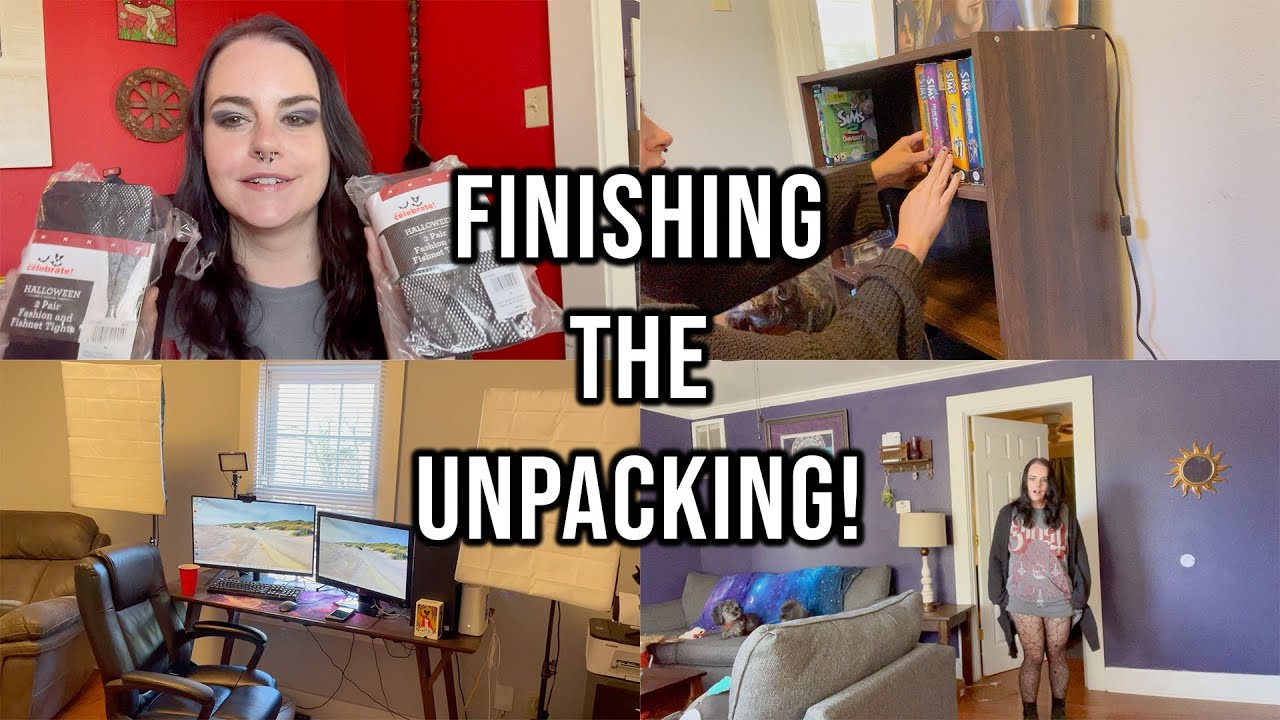 setting up my office after the move + new halloween fishnets & sub gifts ~ daily vlog