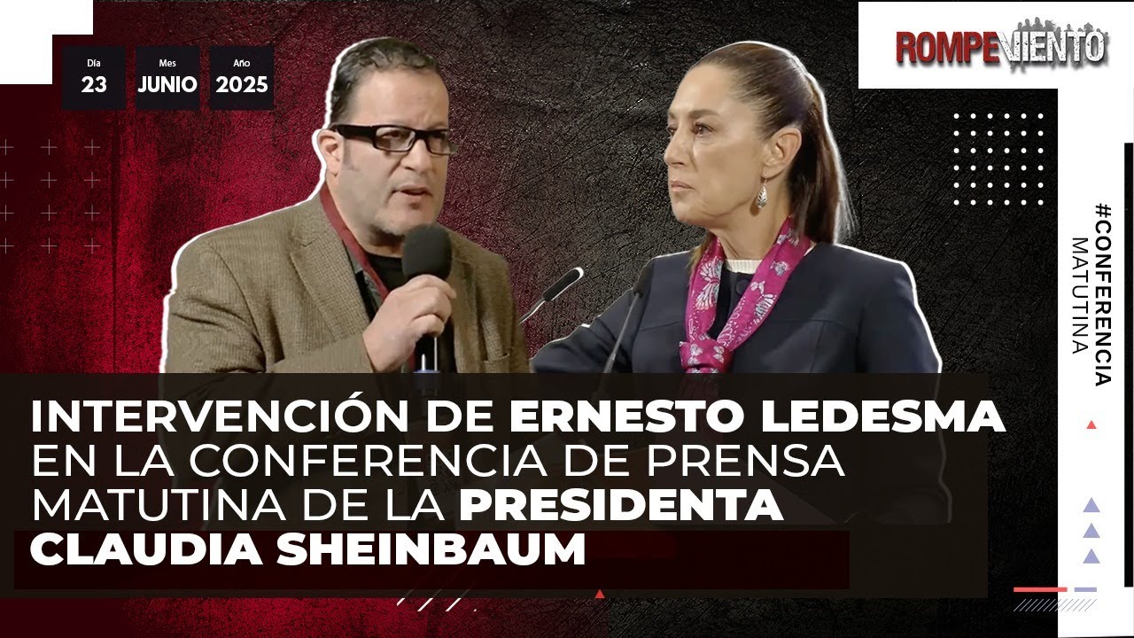 Intervención de Ernesto Ledesma en la conferencia de prensa de la presidenta @Claudia Sheinbaum Pardo