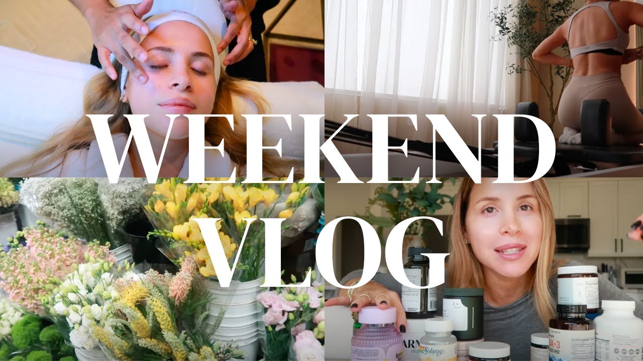 weekend vlog: fave supplements, pilates, facial & cooking