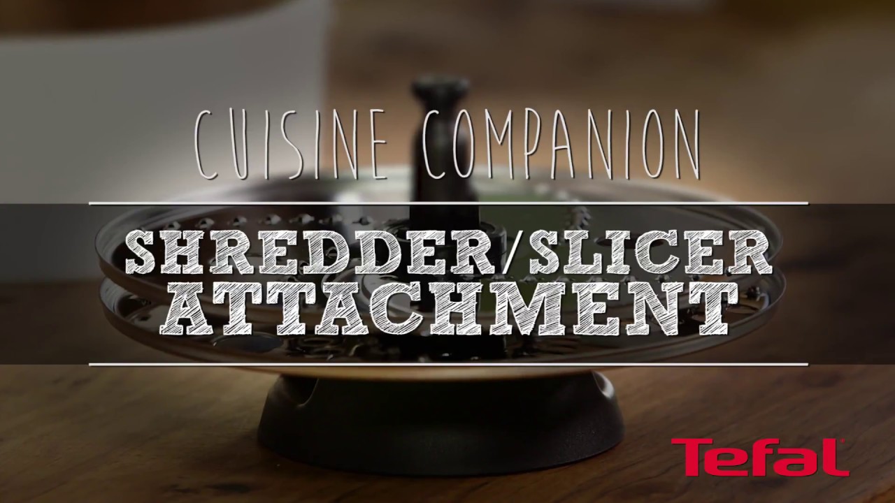How to use the shredder/slicer attachment | Tefal Cuisine Companion