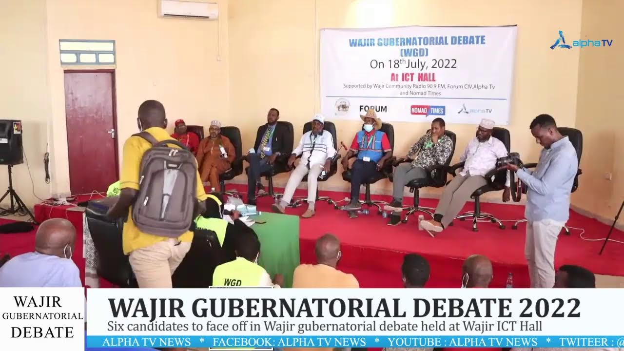 WAJIR GUBERNATORIAL DEBATE LIVE FROM ICT HALL