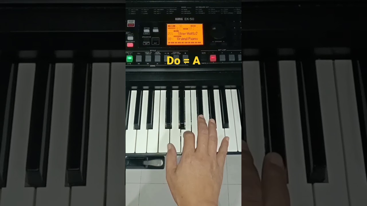 Nada dasar Do = A