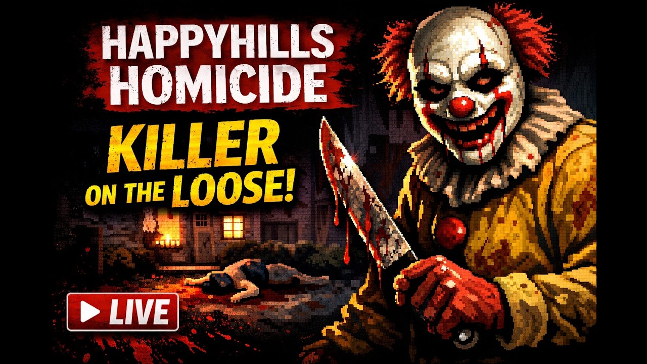 LIVE: HappyHills Homicide Gameplay 🔪 Dark Horror Puzzle Game