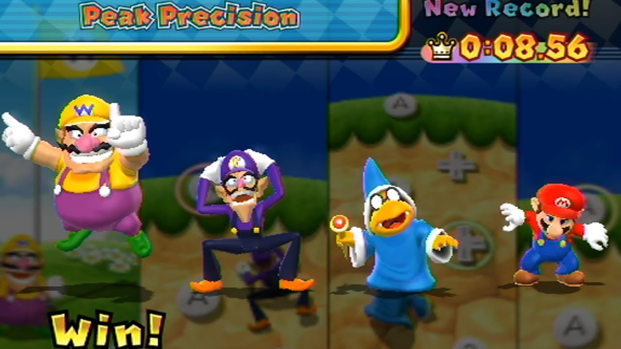 Mario Party 9 - Step It Up #5 - Wario vs Waluigi vs Kamek vs Mario - Master Difficulty