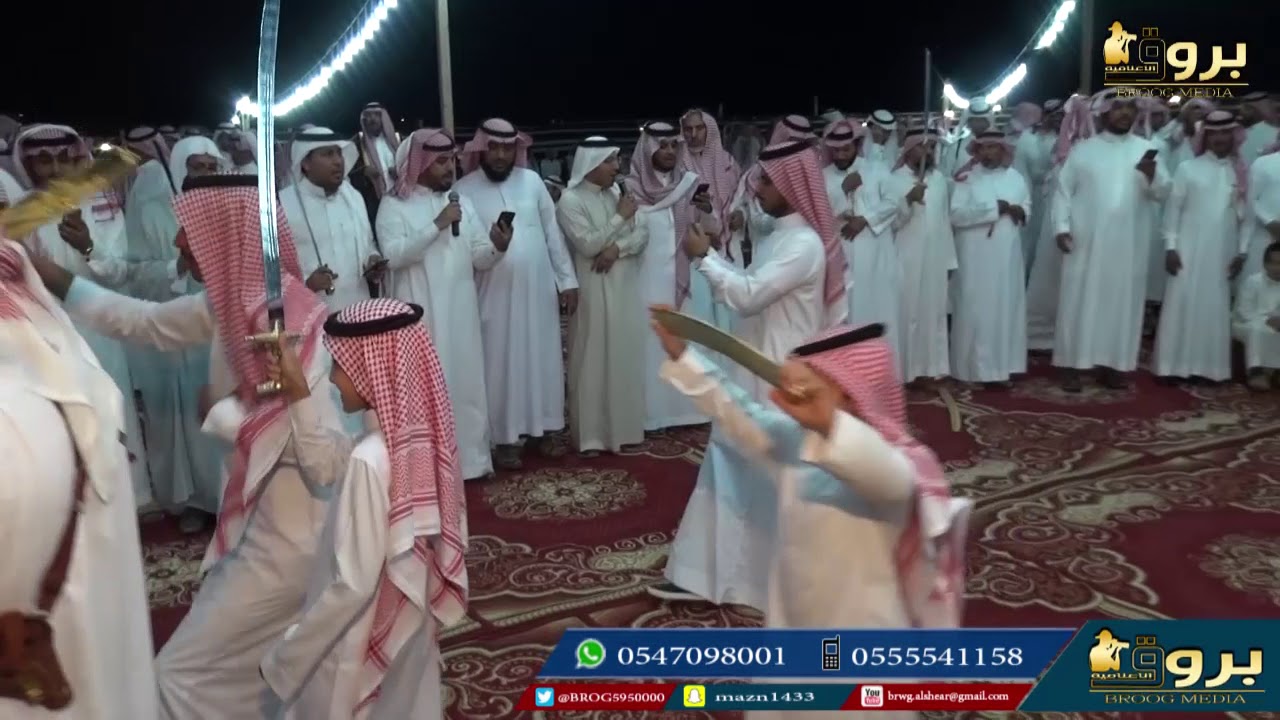 حداية المغاربة من ذوي جويبر في حفل المعايدة الثاني لقبيلة المجانين لعام 1439 هـ