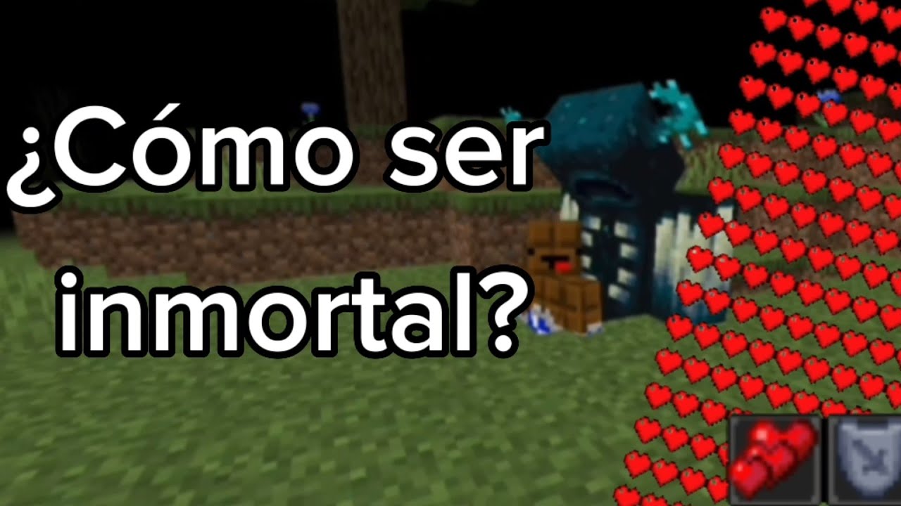 ¿Cómo ser inmortal en Minecraft? - (con comandos) - Tutorial