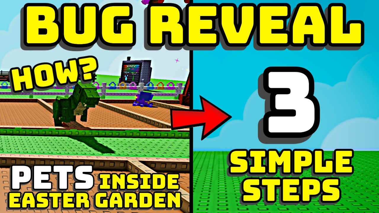 😍 HOW TO PLACE PETS INSIDE THE EASTER GARDEN BUG (3 EASY STEPS!)