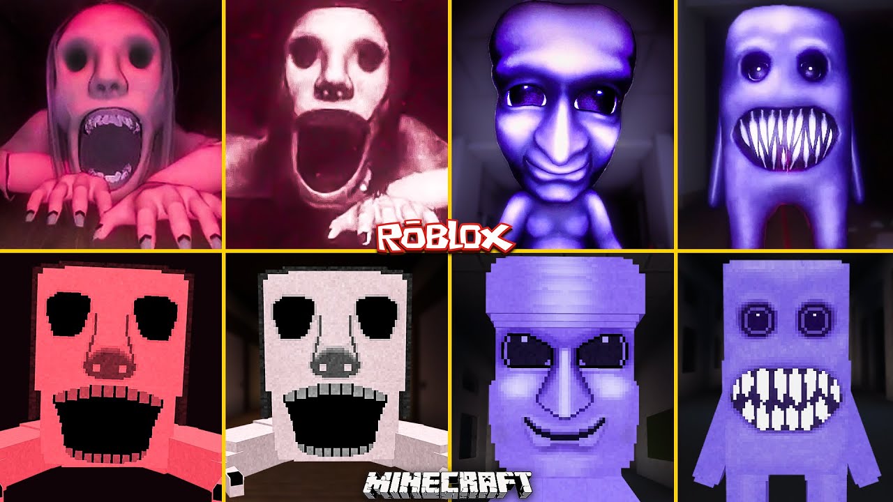 ROBLOX PETAPETA & AOONI Nightmare ALL JUMPSCARES vs MINECRAFT
