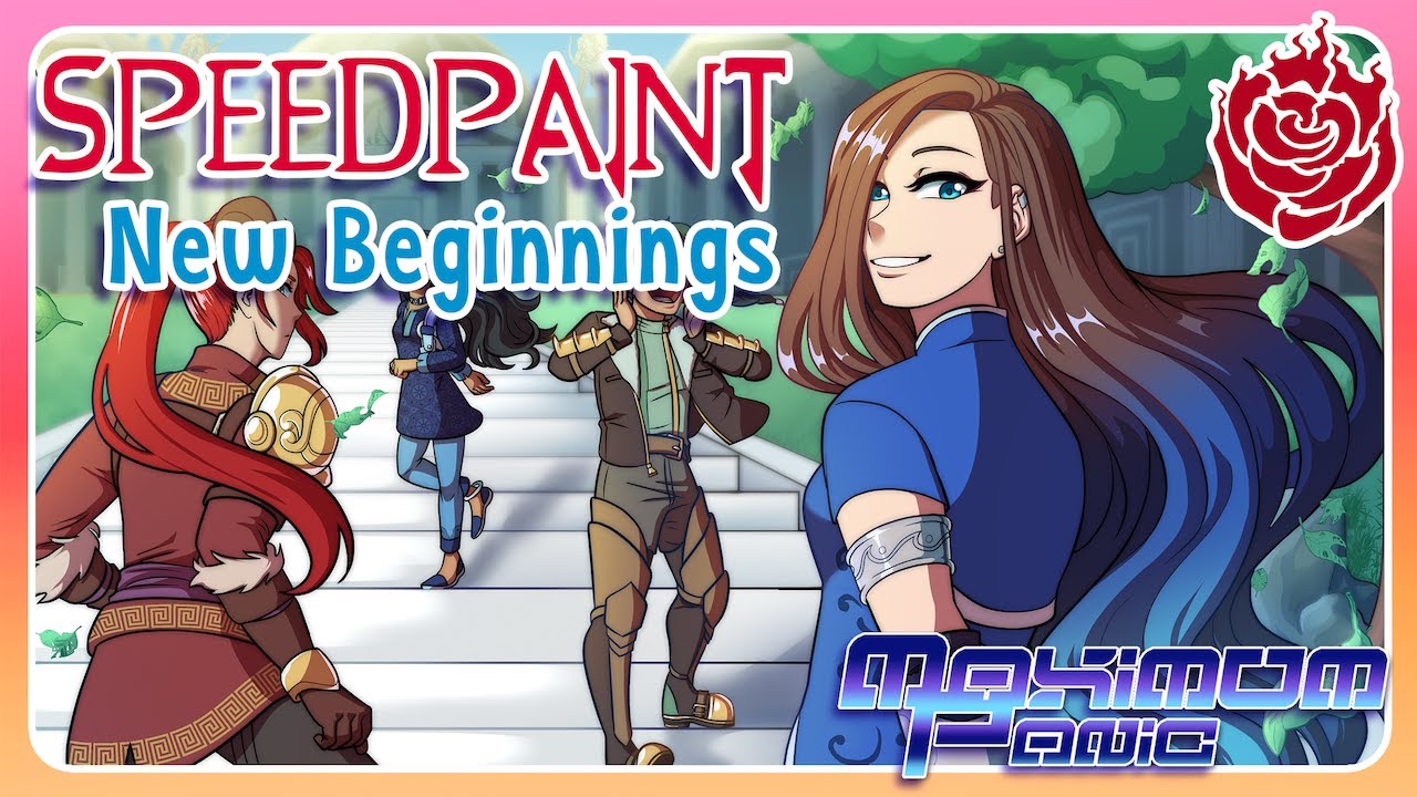 New Beginnings (Team STRM) - A RWBY OC Speedpaint!
