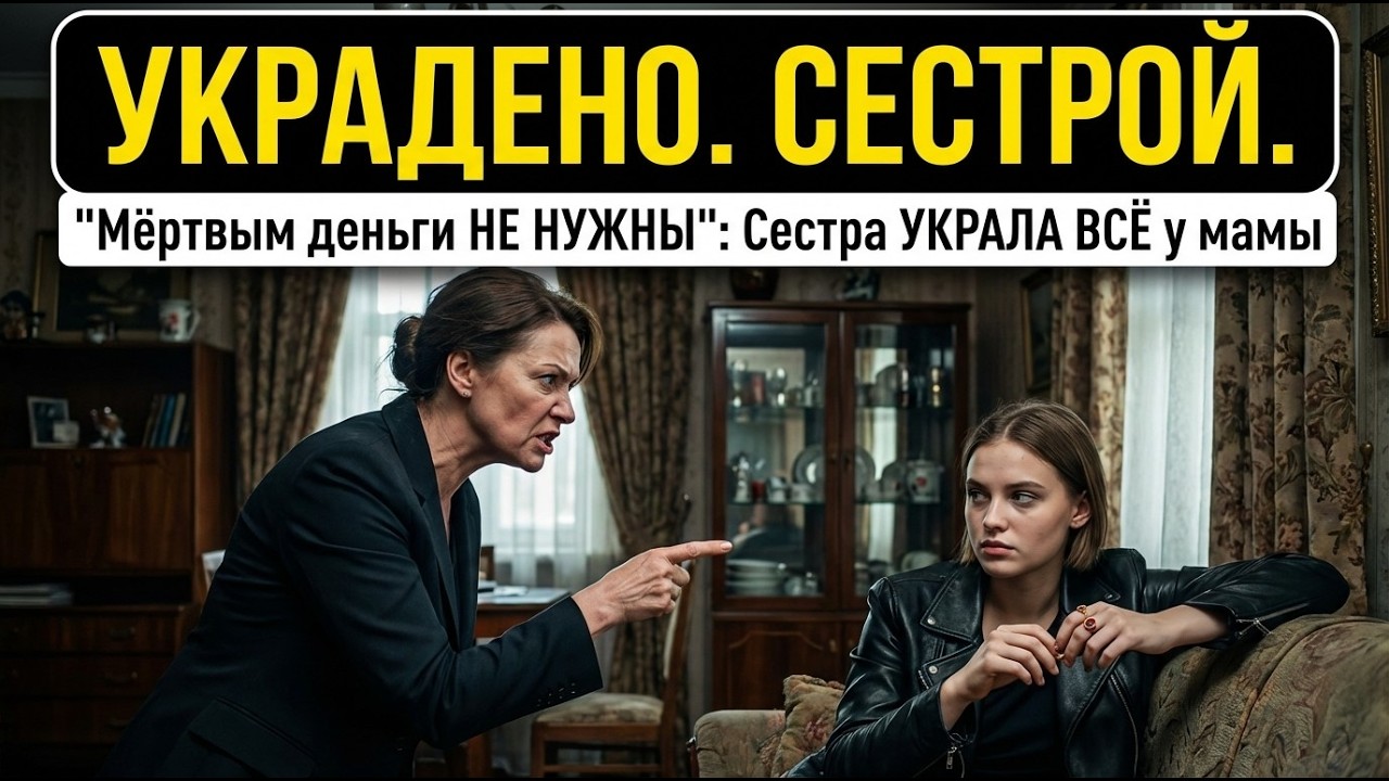МОЯ СЕСТРА УКРАЛА ДЕНЬГИ УМИРАЮЩЕЙ МАМЫ НА ЕЁ ЖЕ ПОХОРОНЫ!
