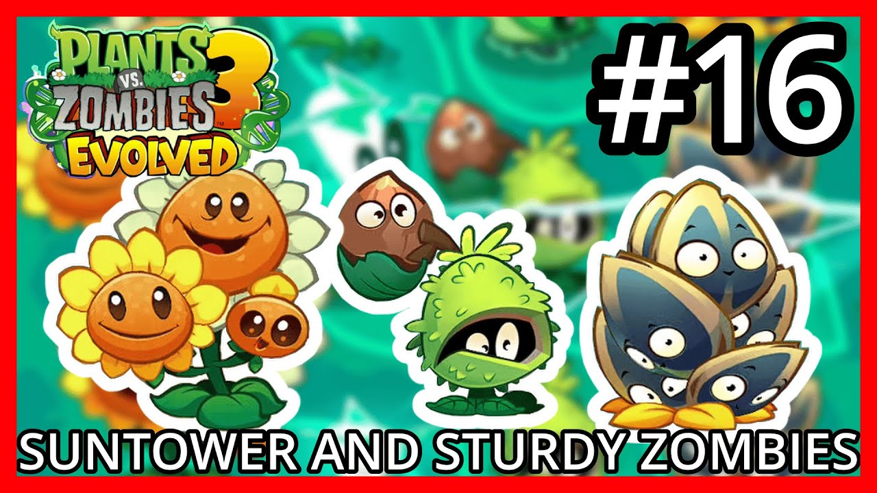 Sun Tower, Sunflower Seed and Chuck Nut Unlocked - Plants Vs Zombies 3 Evolved Beta