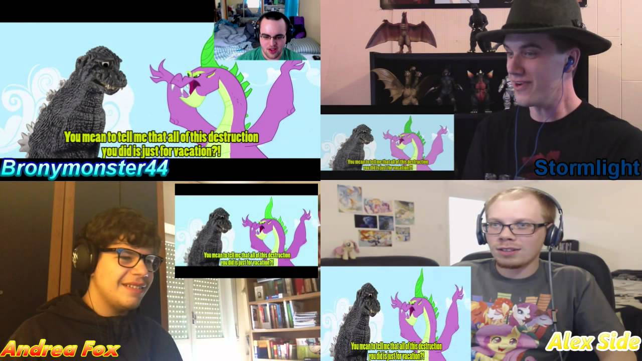 MLP Reactor Mashup #4 - Godzilla Meets My Little Pony