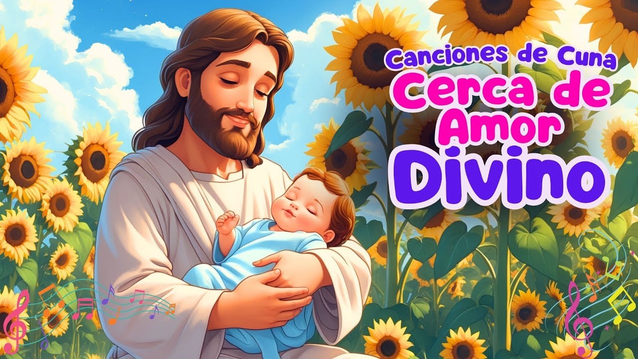 🎶 Cerca de Amor Divino 💤 | Canciones de Cuna en Salmo 33 | Música Cristiana para Dormir tu Bebe