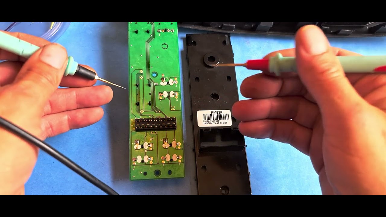 Hyundai ix35 window switch testing and pin out circuit. Watch part 2 for the switch repair and fix.