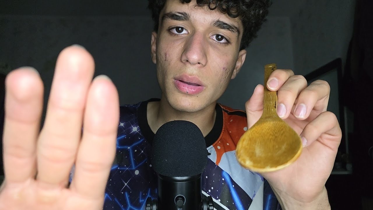 ASMR Mouth Sounds and Hand Movements, Eating You, Spit Painting On You
