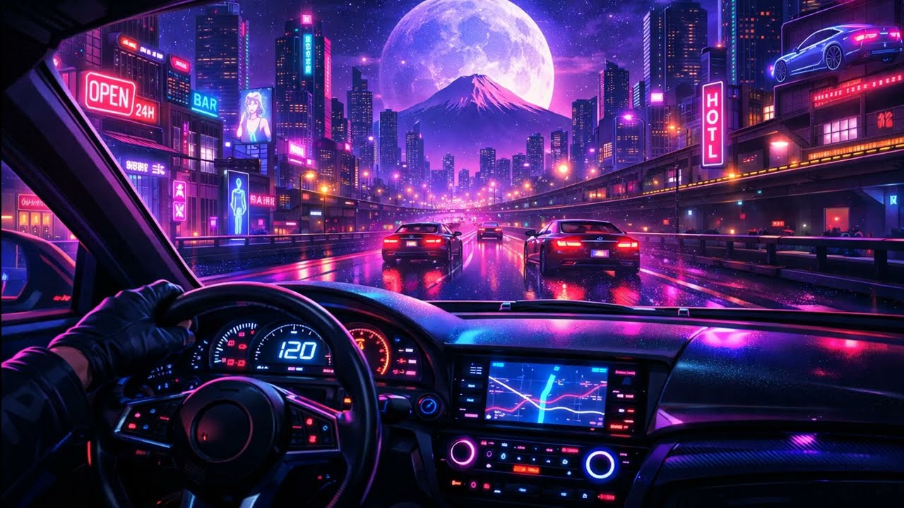 ENTER THE NEON CITY 🌆 Cyberpunk Night Drive Synthwave for Coding & Deep Focus
