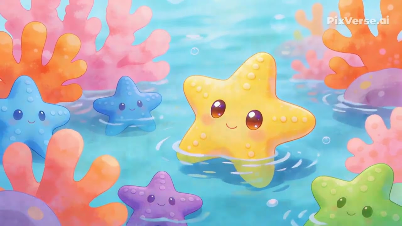 Colorful sea animals ￼
