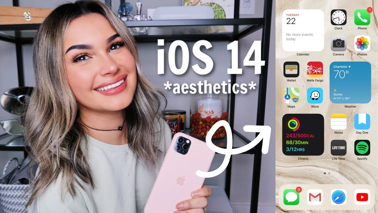reacting to iOS 14 home screens! *layout ideas*