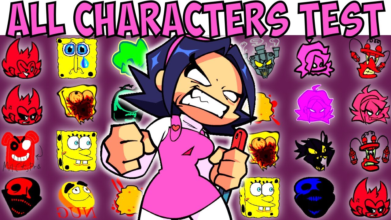 ALL CHARACTERS TEST | FNF Character Test | Gameplay VS Playground