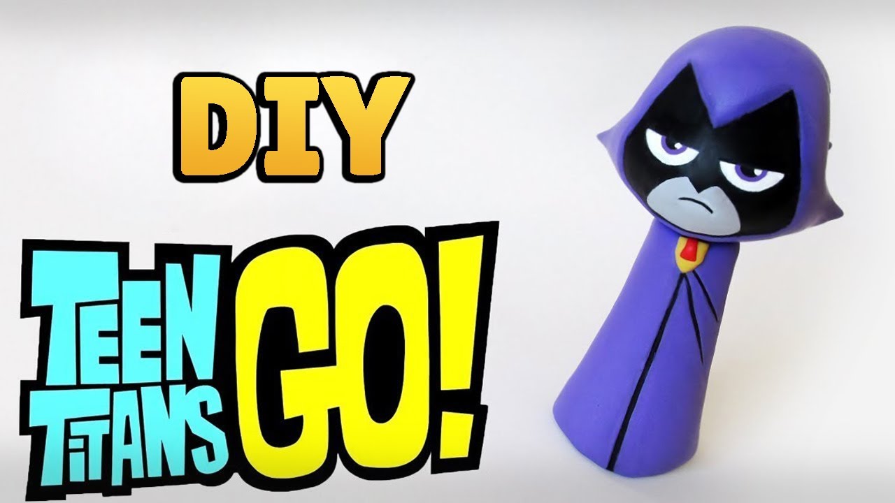 DIY: Como Fazer RAVENA - OS JOVENS TITÃS EM AÇÃO | TEEN TITANS GO! Raven Tutorial #diydesenhos