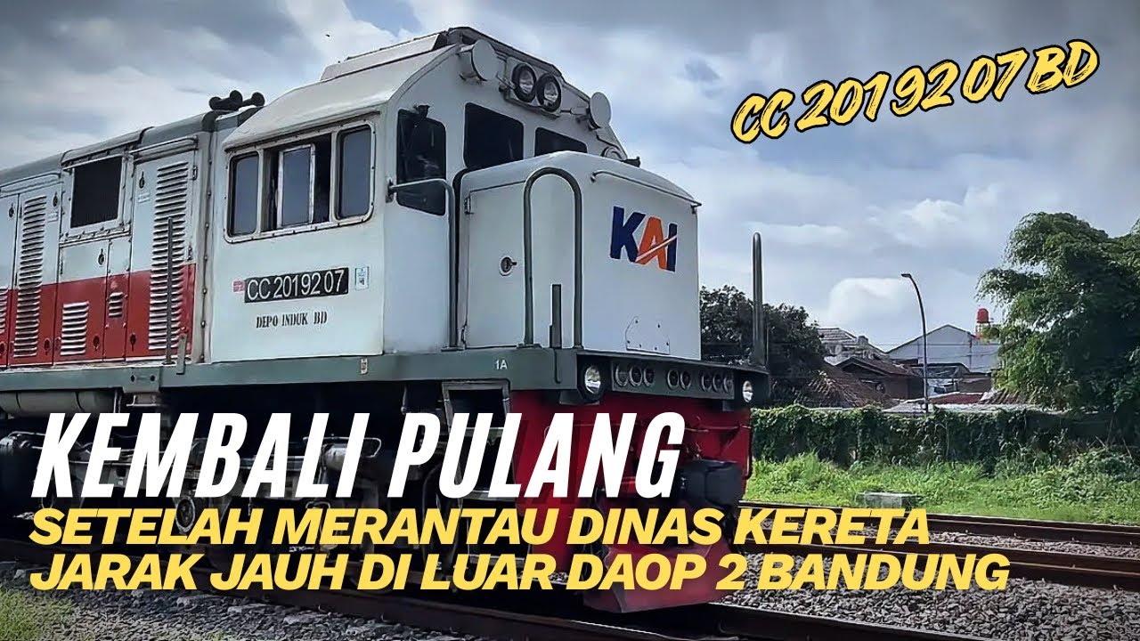 LOKOMOTIF CC 201 INI KEMBALI PULANG KE BANDUNG SETELAH LAMA MERANTAU DINAS KERETA DI LUAR KOTA‼️