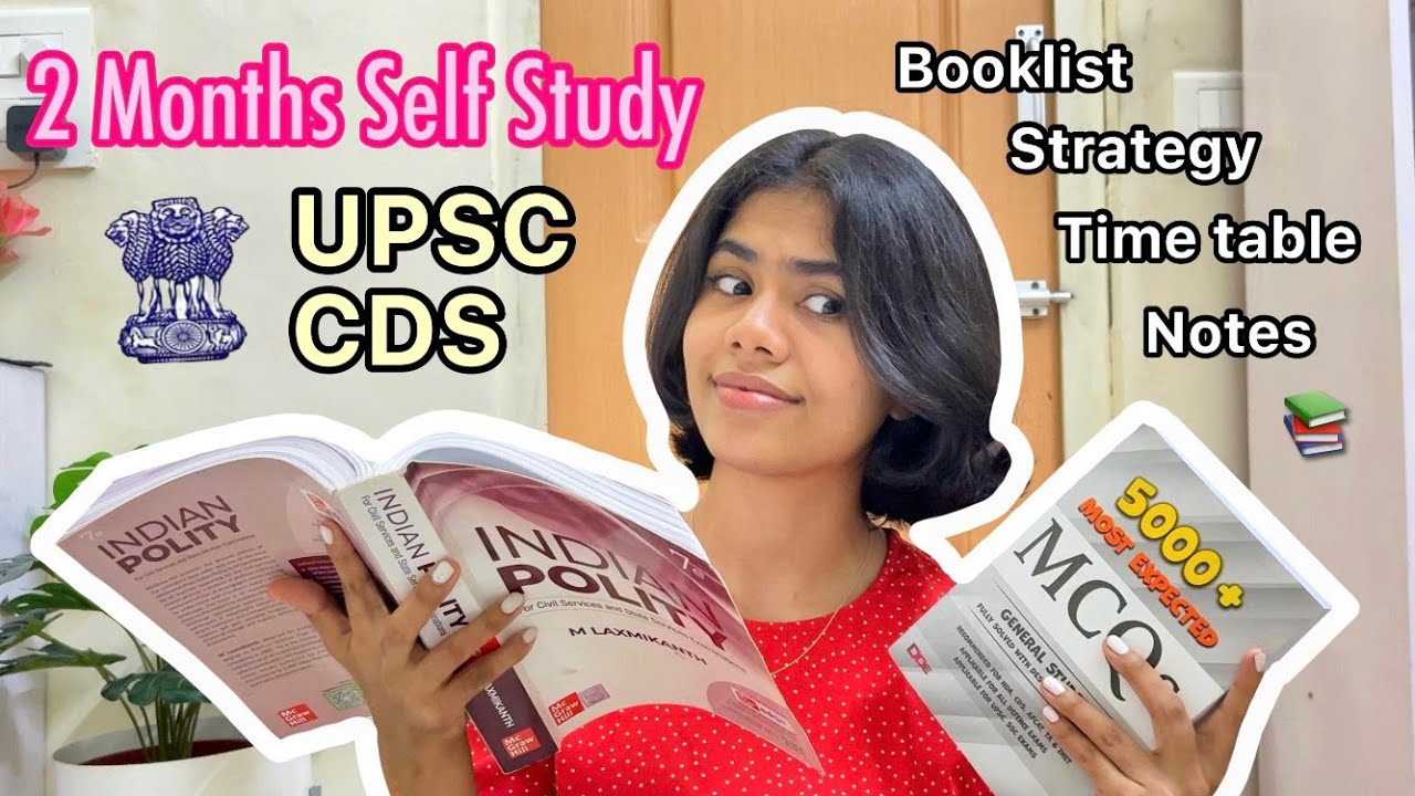 UPSC CDS Exam 2 Months Self-Study Strategy, Booklist, Timetable, Notes & Mock Practice! 📚 #upsc #cds