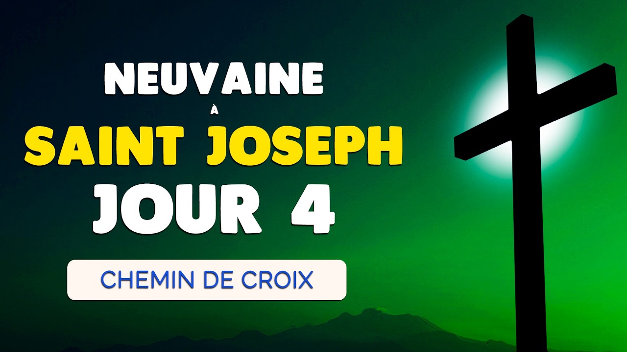 🙏 CHEMIN de CROIX Puissant 🙏 avec SAINT JOSEPH Neuvaine Jour 4