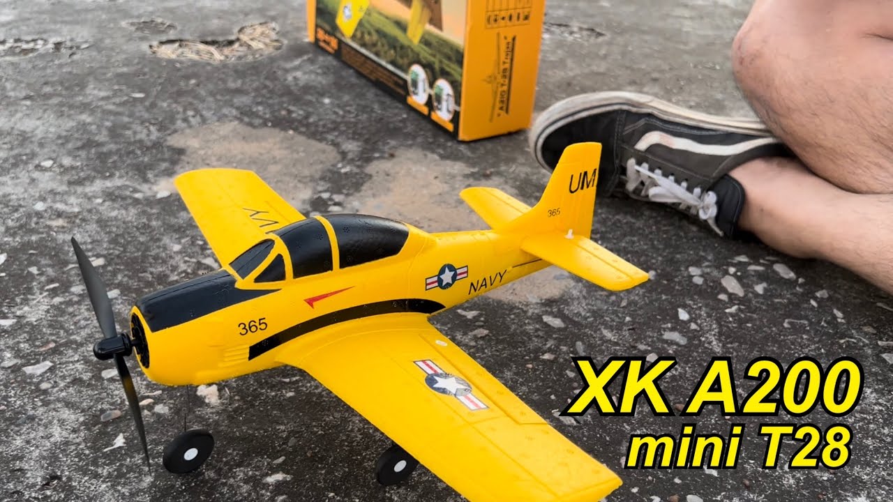XK A210 mini T28 เครื่องบิน 4ch บินโคตรดี
