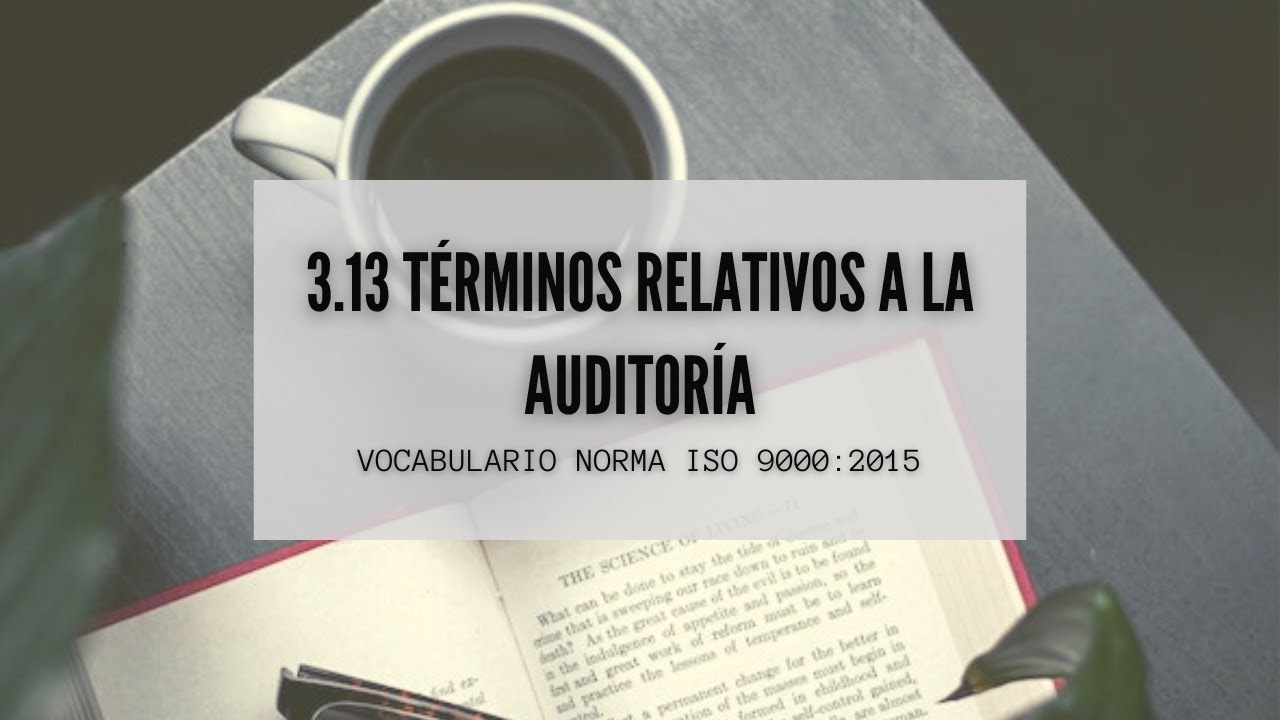 3.13 T&eacute;rminos relativos a la auditor&iacute;a | Vocabulario ISO 9000
